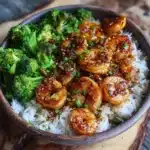 Honey Garlic Shrimp Bowl