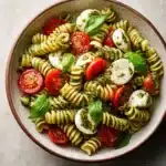 Pesto Caprese Pasta Salad
