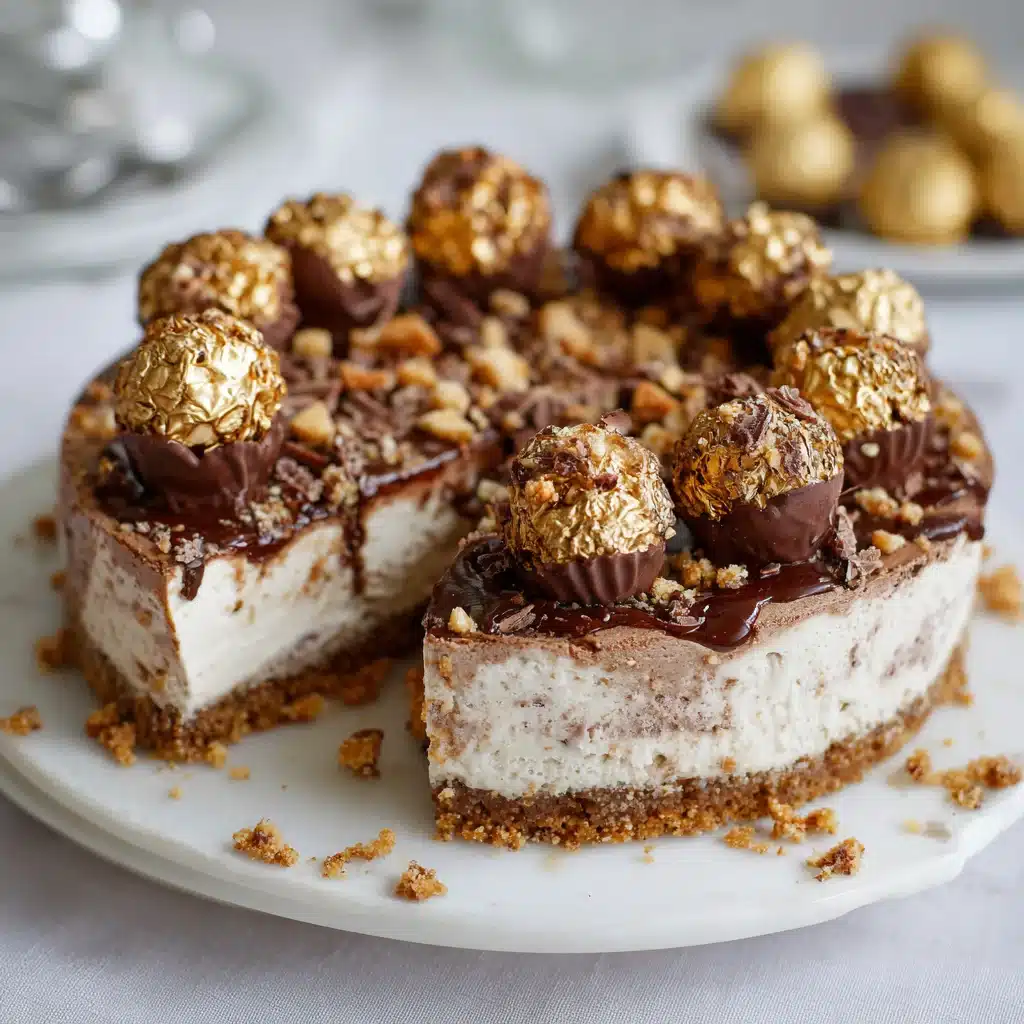 No-bake Ferrero Rocher Cheesecake