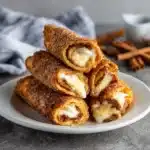 Guilt-Free Crispy Keto Cinnamon Cream Cheese Roll Ups