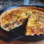 Beef and Cheese Quiche