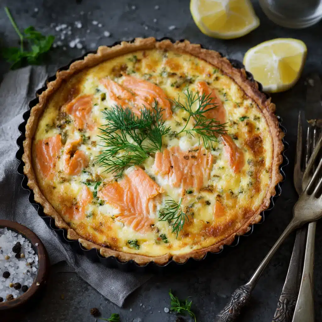Salmon and Cheese Quiche