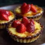 Quick Mini Strawberry Custard Tarts