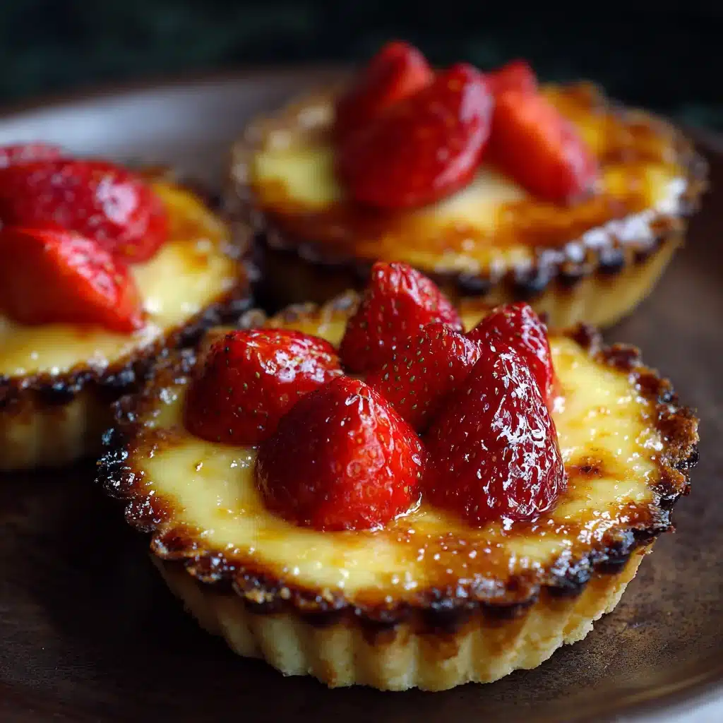 Quick Mini Strawberry Custard Tarts