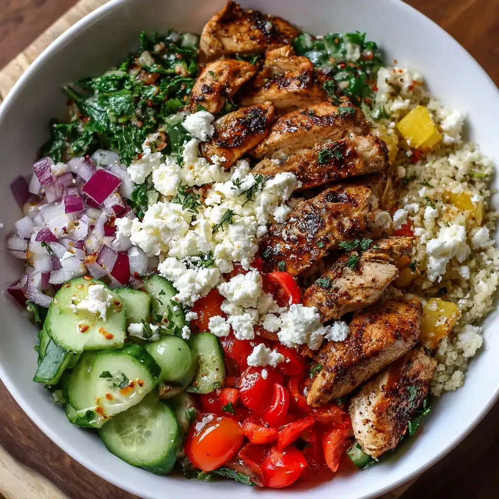 High Protein Greek Chicken Bowls