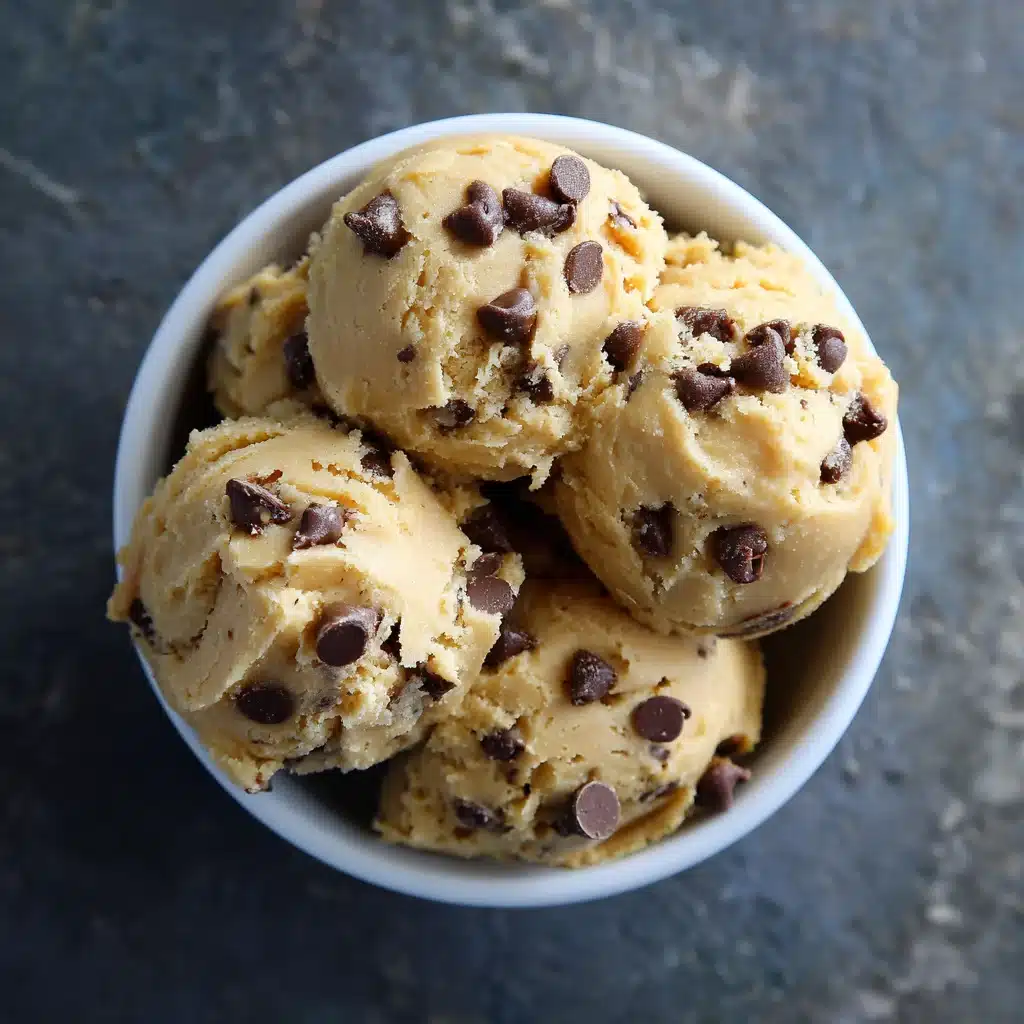No Bake Greek Yogurt Cookie Dough