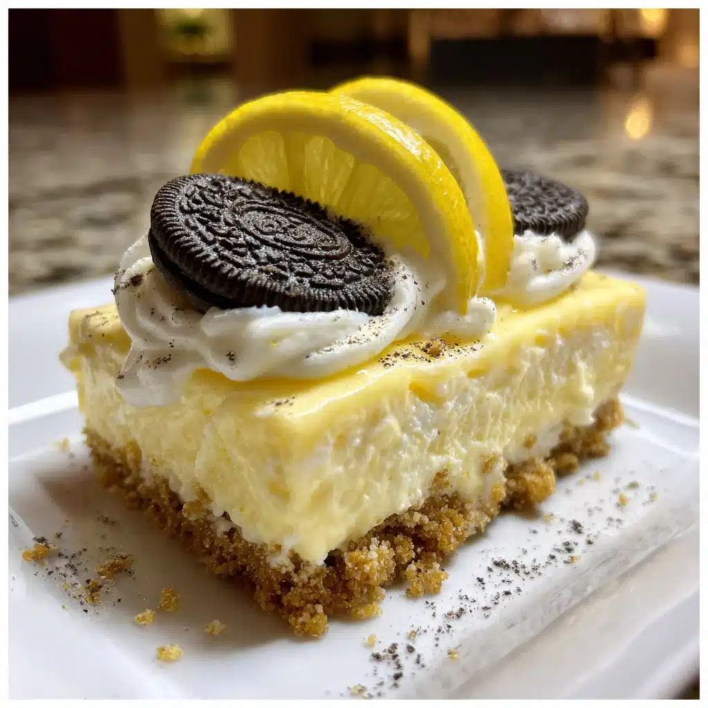 No Bake Lemon Oreo Dessert