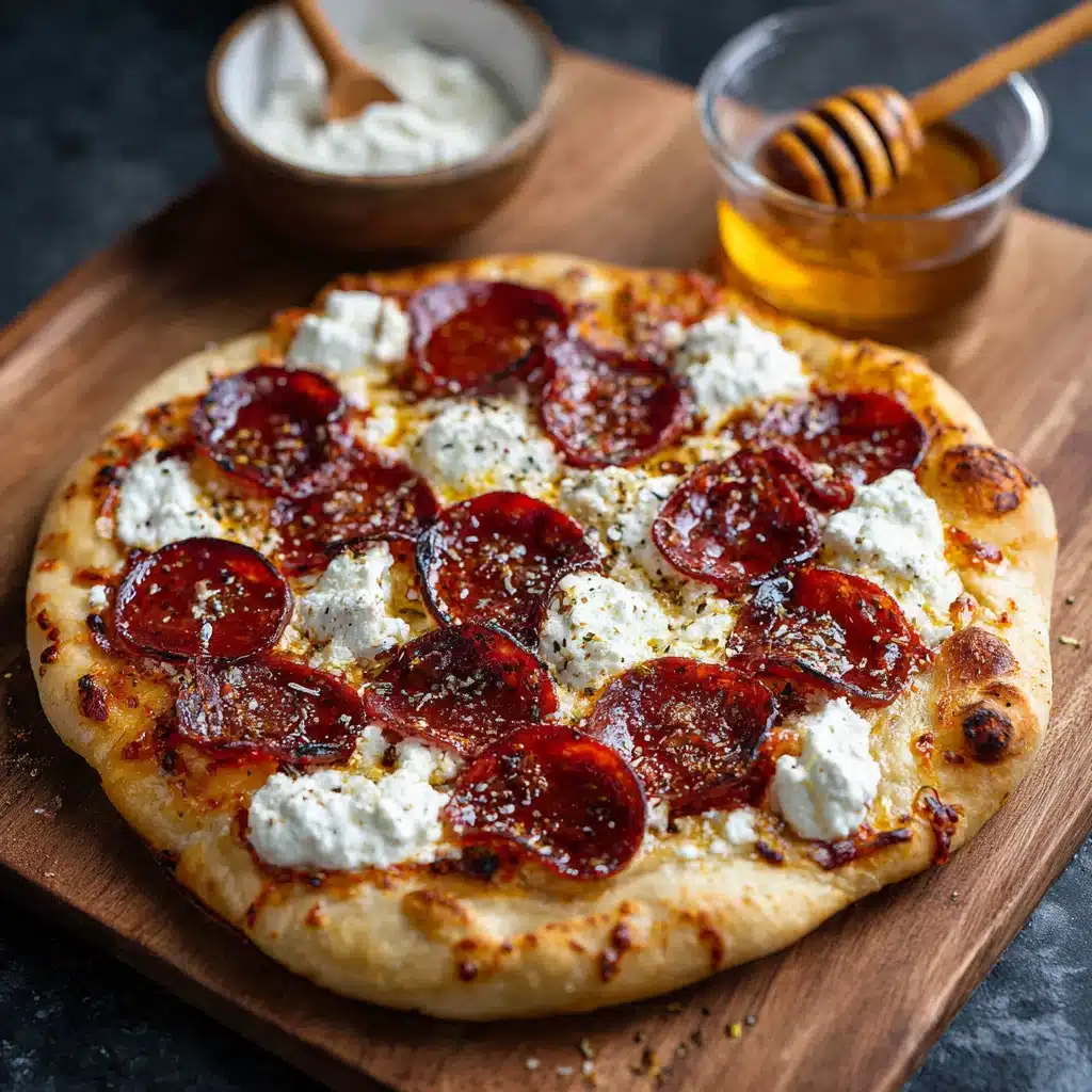 Boat-Ready Hot Honey Pizza with Ricotta & Pepperoni