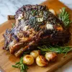 Garlic Butter Roast Lamb