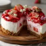 No Bake Strawberry Cheesecake