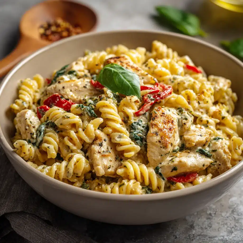 Delicious Creamy Pesto Chicken Pasta Bake Recipe That Is Simple and Full of Flavor