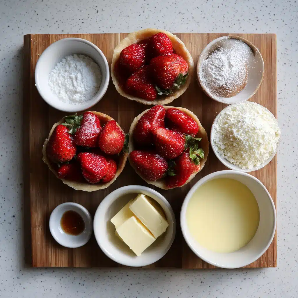 Quick Mini Strawberry Custard Tarts