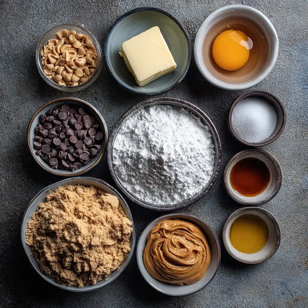 Peanut Butter Chocolate Crinkle Cookies