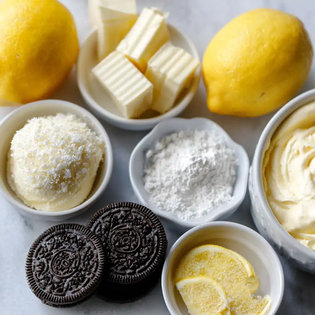 No Bake Lemon Oreo Dessert