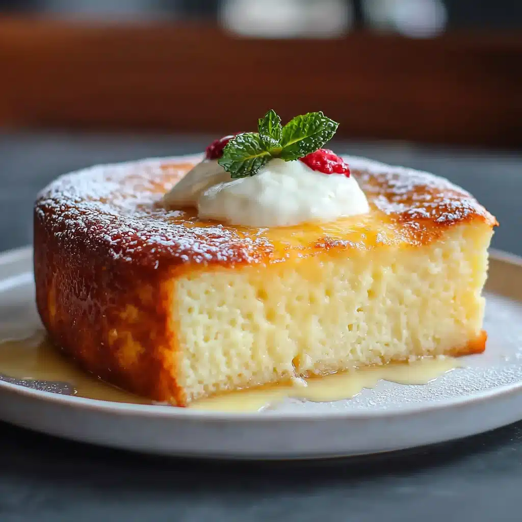 Dinner Party Favorite – Fluffy Lemon Custard Cake Recipe