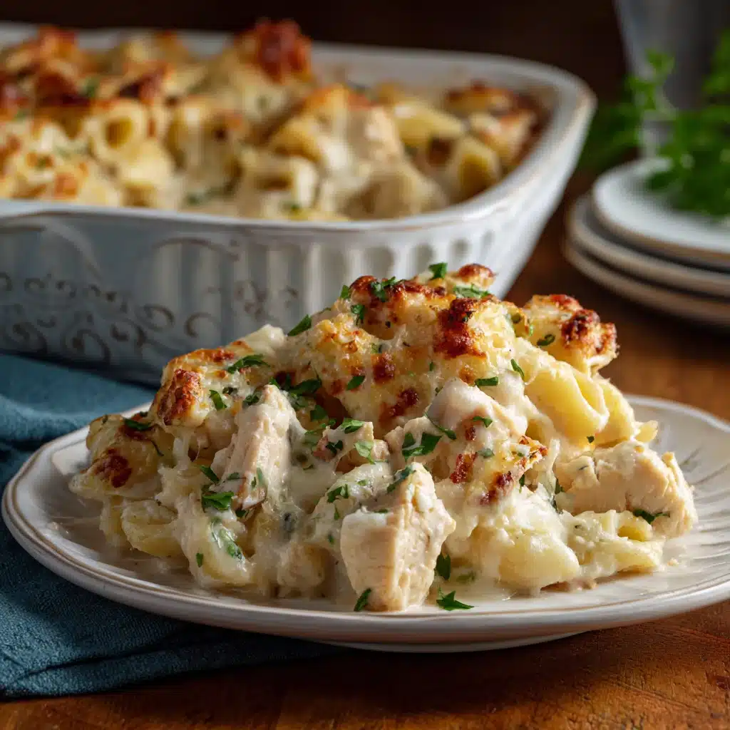 Creamy Chicken Alfredo Bake
