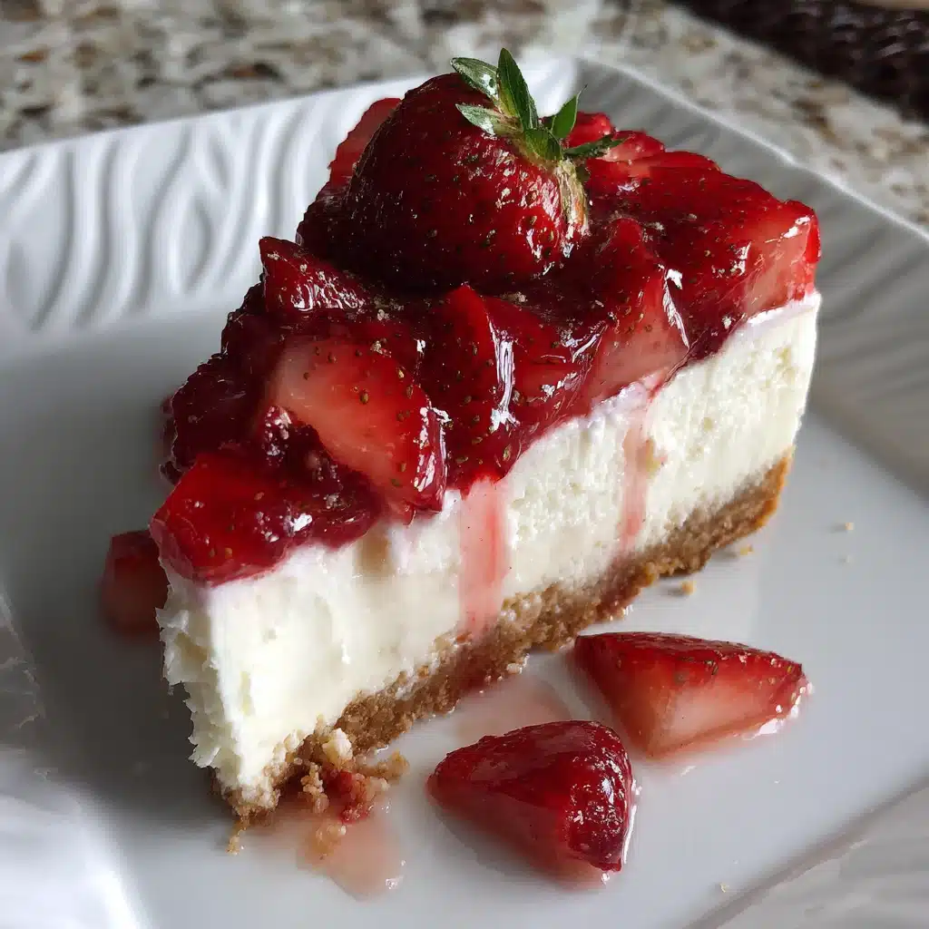 No Bake Strawberry Cheesecake