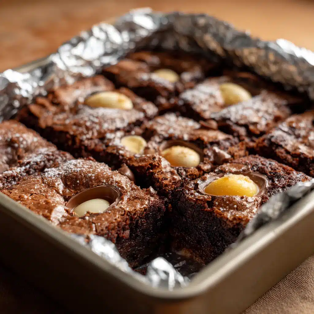 Cadbury Egg Brownies