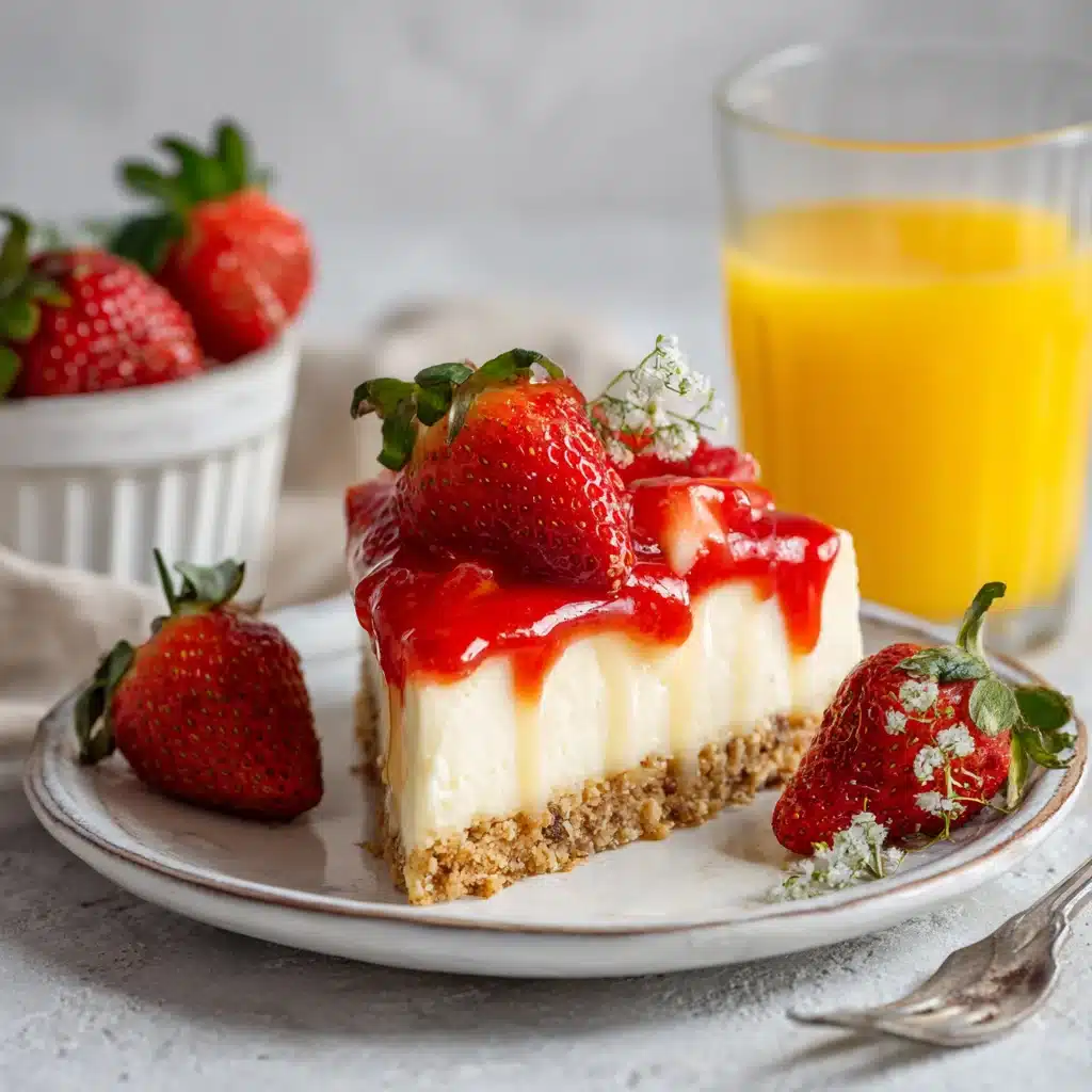 No Bake Strawberry Cheesecake