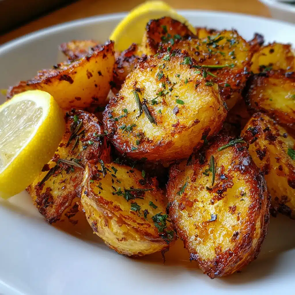Make Crispy Greek Potatoes With Lemon Flavor