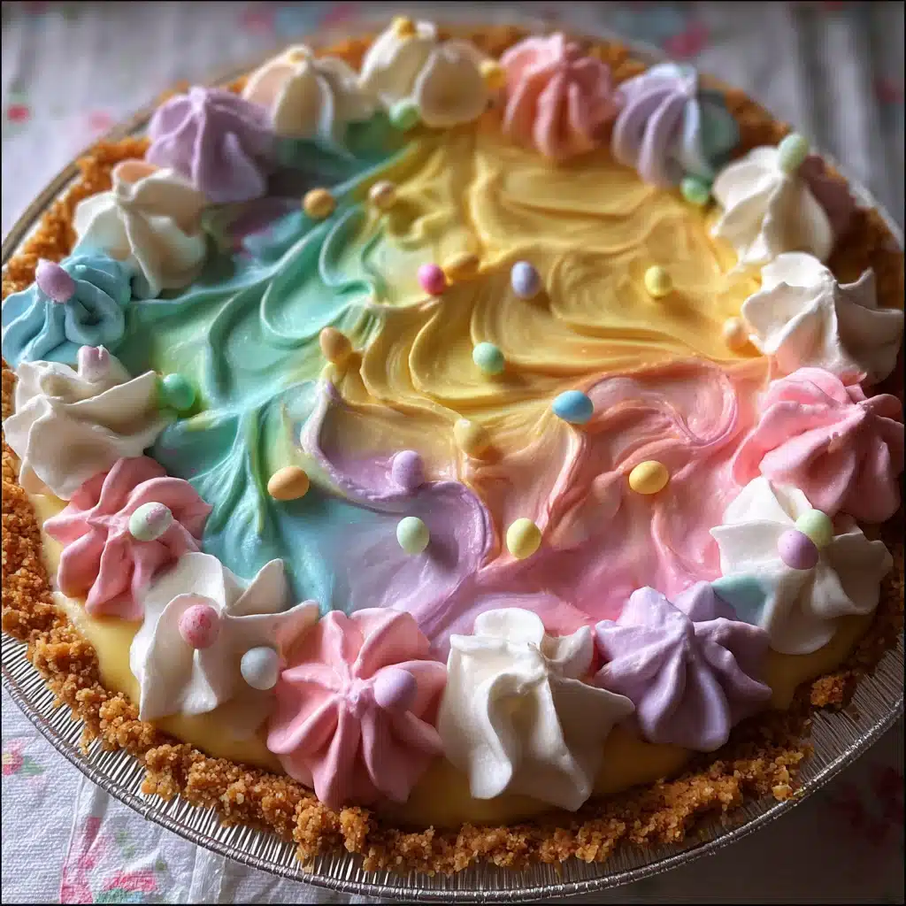 Easter Swirl Pie – A No Bake Pastel Dessert Recipe- Easy Peasy