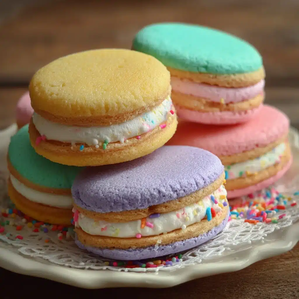 Pastel Sugar Cookie Sandwiches 11 Pastel Sugar Cookie Sandwiches