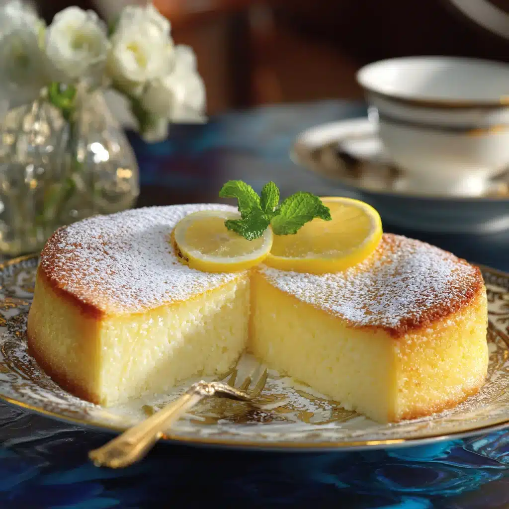 Dinner Party Favorite – Fluffy Lemon Custard Cake Recipe