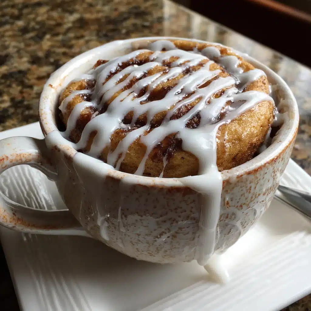 Gluten Free Cinnamon Roll in a Mug (Vegan) 11 Gluten Free Cinnamon Roll in a Mug (Vegan)