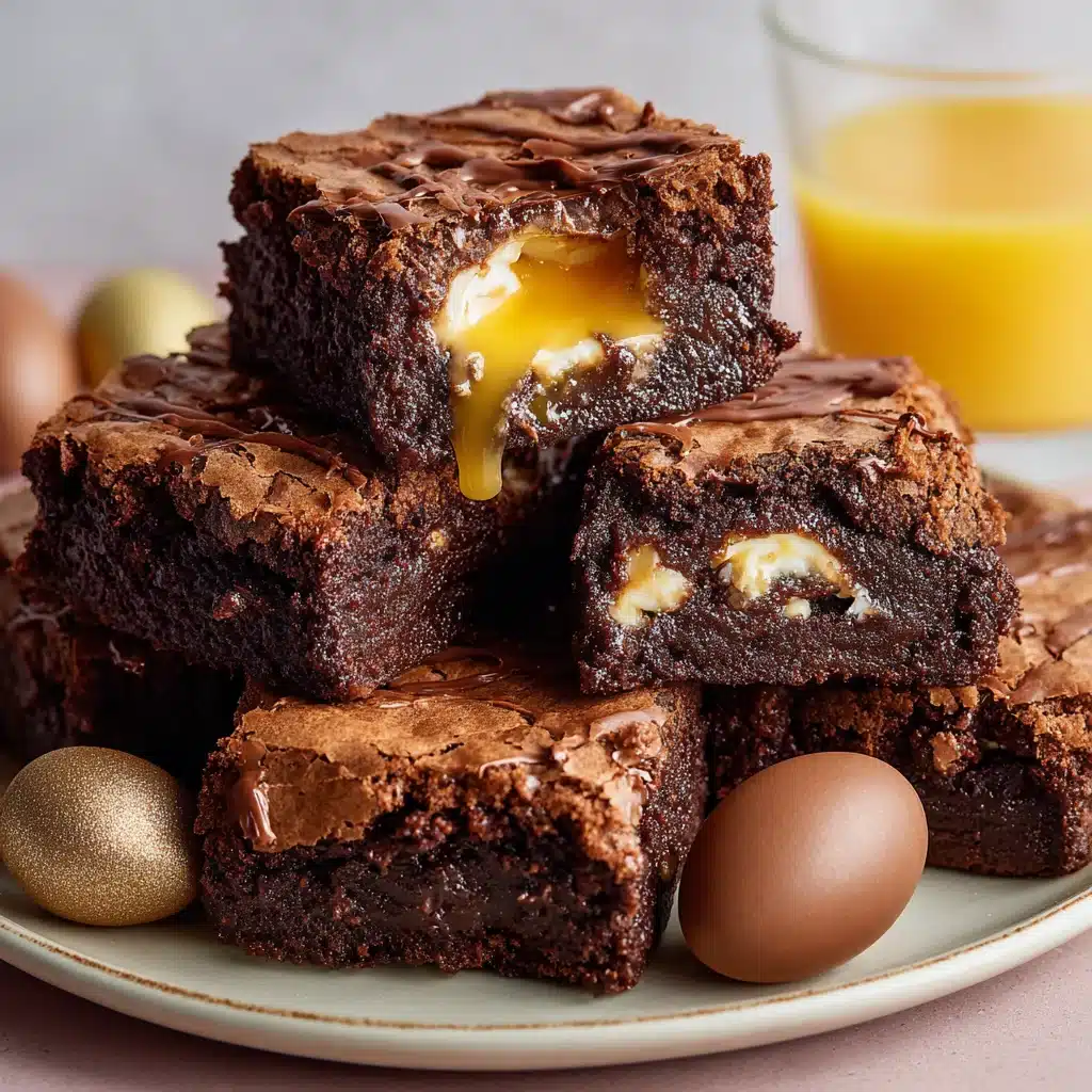 Cadbury Egg Brownies