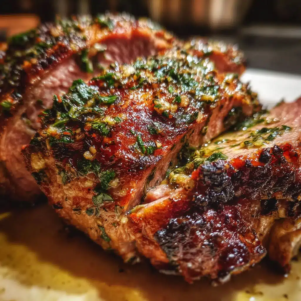 Garlic Butter Roast Lamb