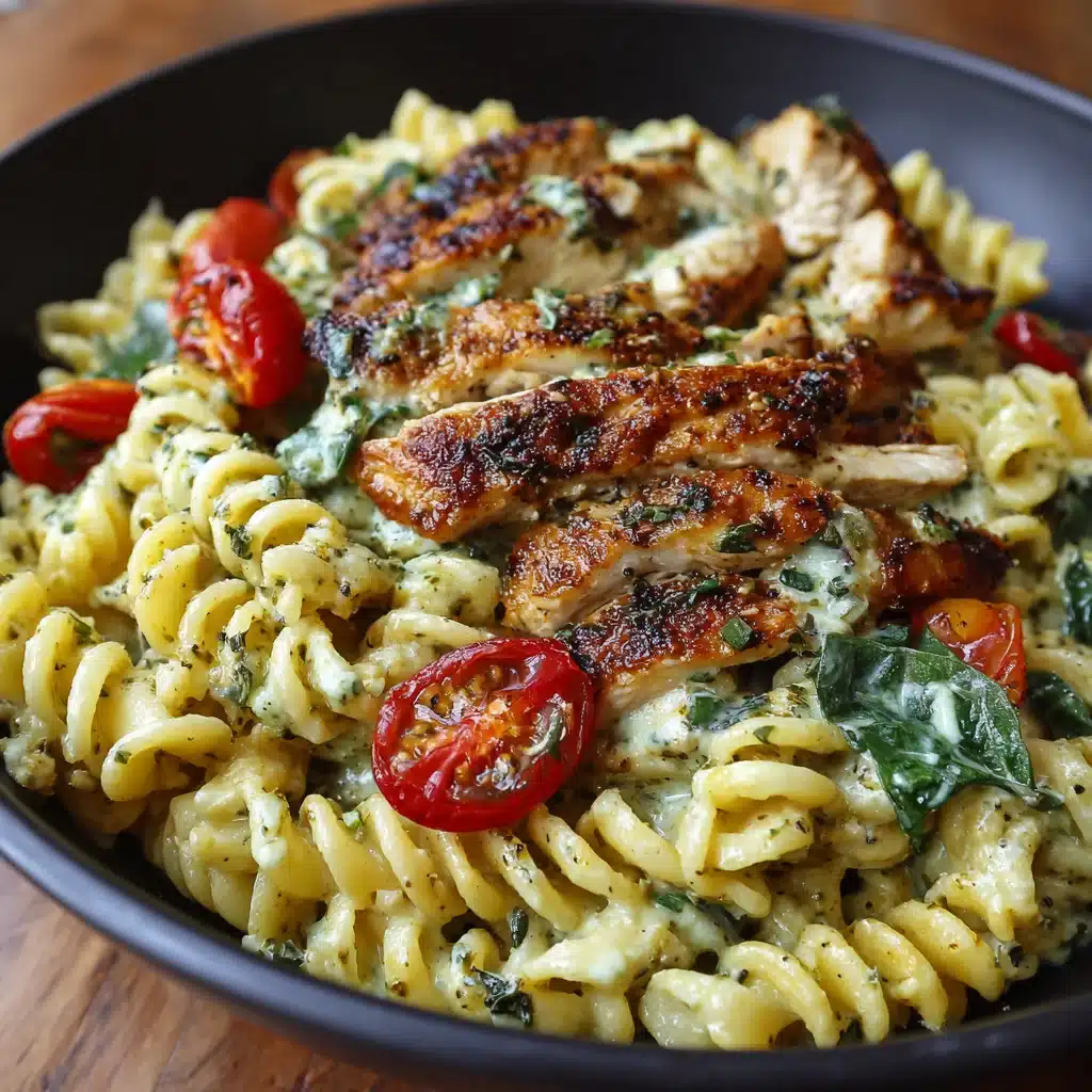 Delicious Creamy Pesto Chicken Pasta Bake Recipe That Is Simple and Full of Flavor