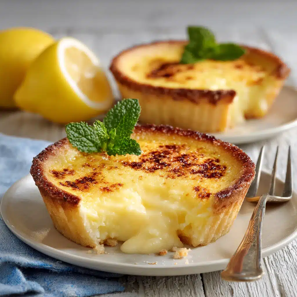 Discover Baby Lemon Impossible Pies, where zesty lemon meet creamy Custard