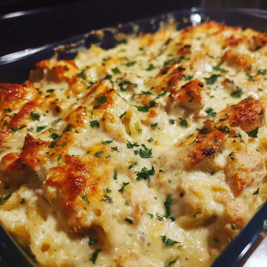 Creamy Chicken Alfredo Bake