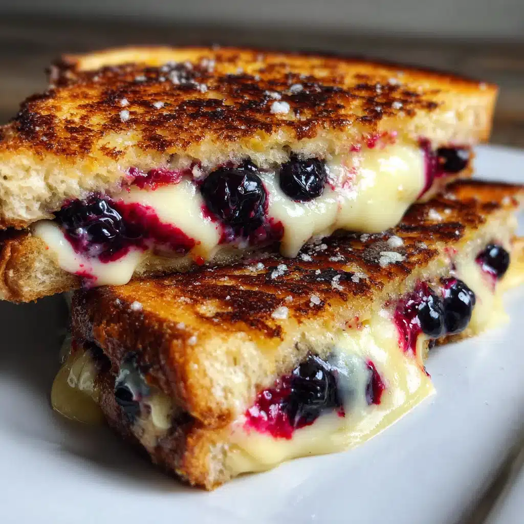Gourmet Blueberry Grilled Cheese