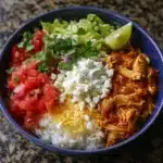 High Protein Chicken Enchilada Bowls with Cottage Cheese