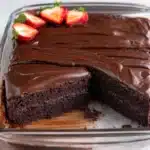 Simple Chocolate Cake Recipe (moist & fudgy)