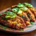 The Best Crispy Dill Pickle Parmesan Chicken