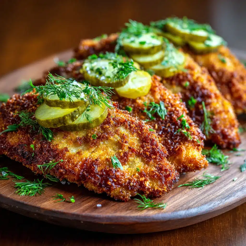 The Best Crispy Dill Pickle Parmesan Chicken