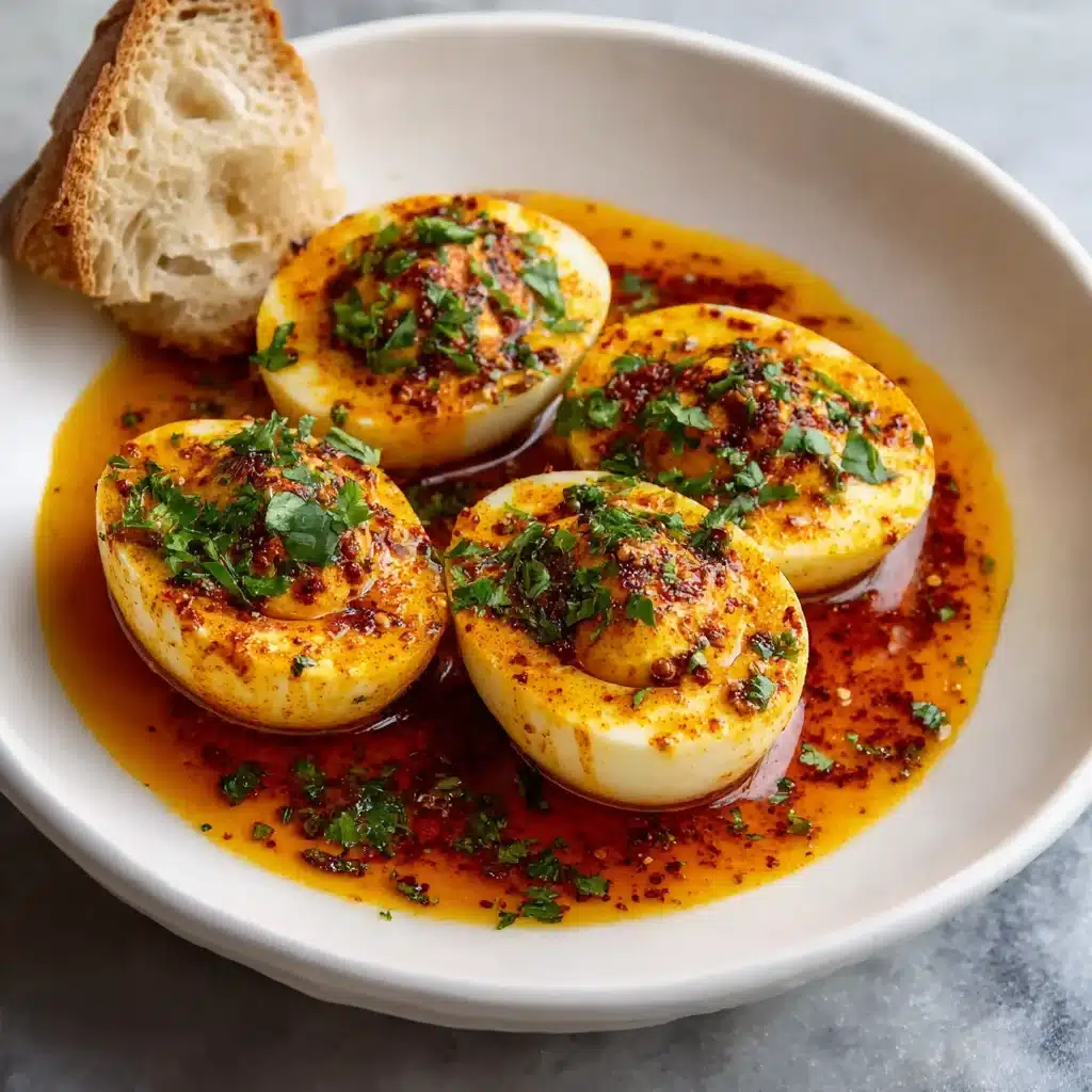 Spicy Garlic Butter Eggs in Old Bay Sauce Recipe