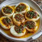 Cajun Boiled Eggs with Spicy Garlic Butter Sauce | Keto & Low-Carb Snack