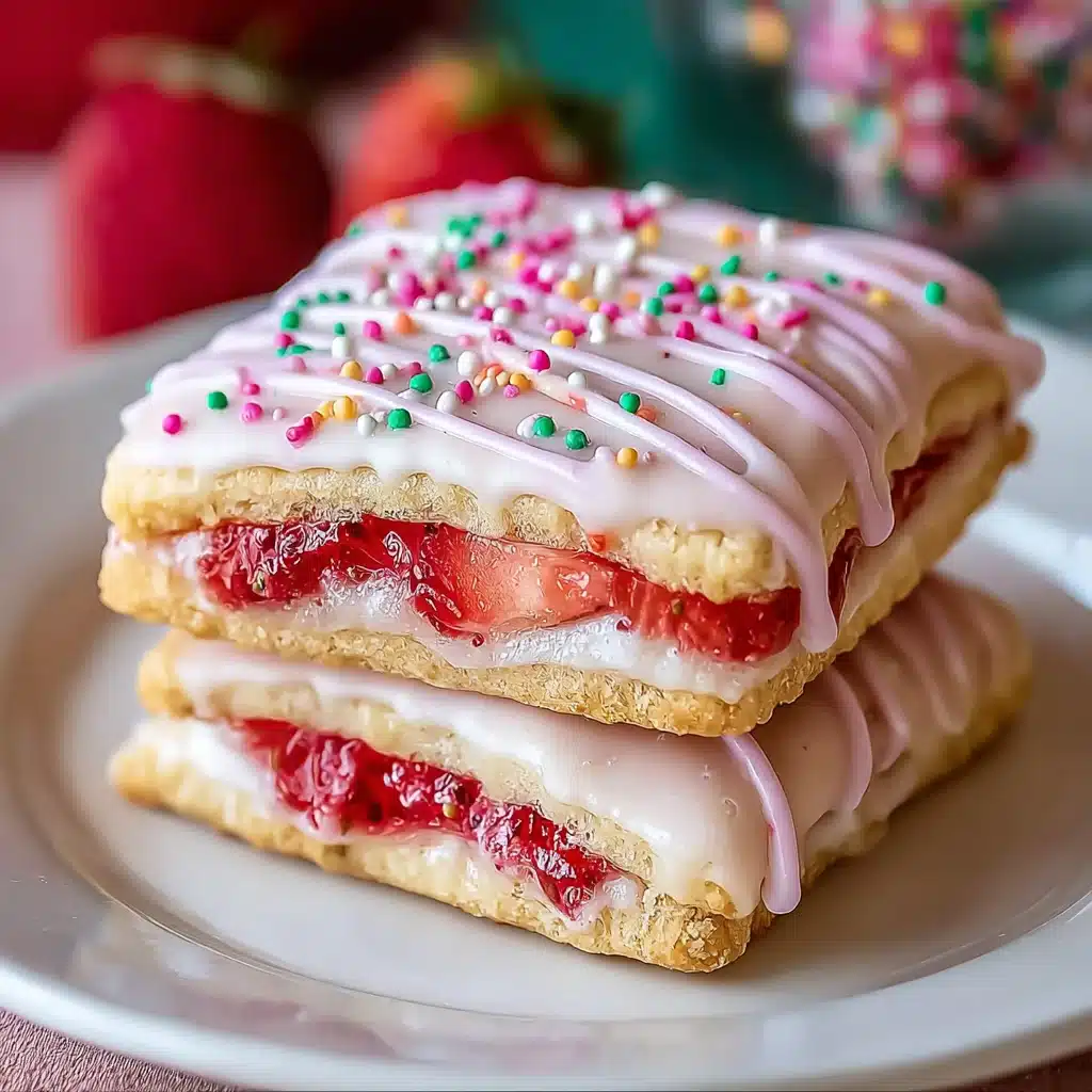 Strawberry Pop Tart Sugar Cookies
