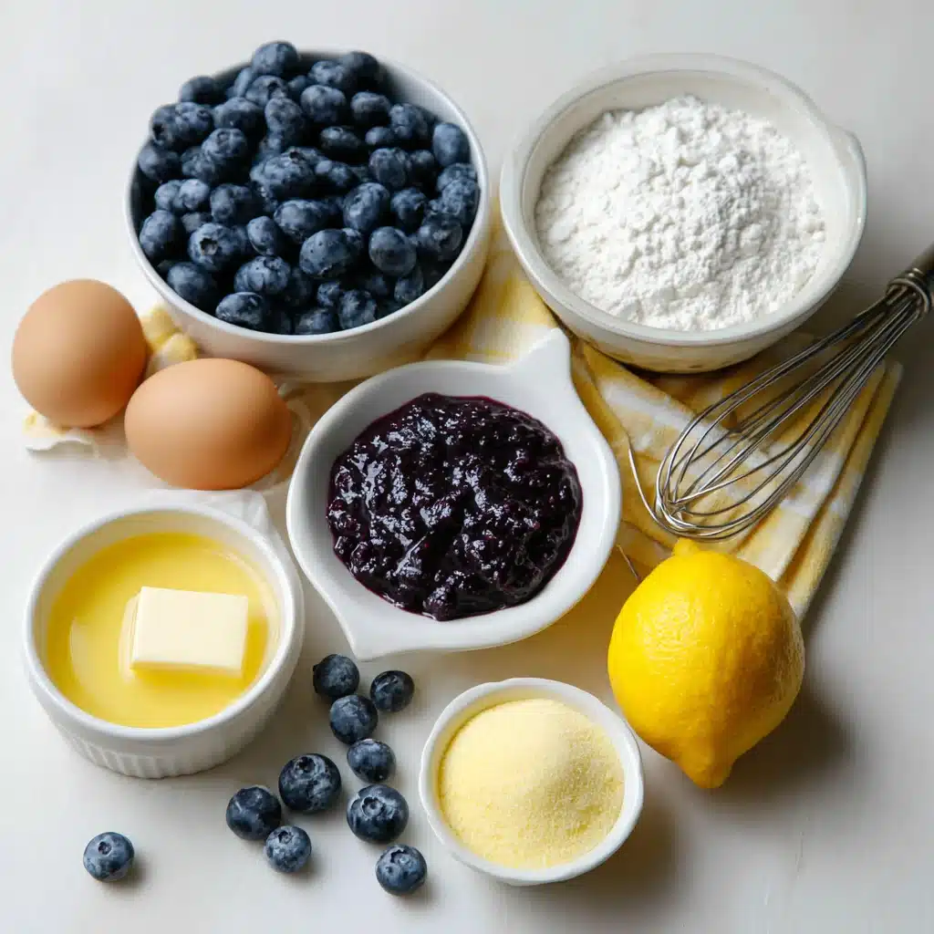 Blueberry Lemon Curd Cake