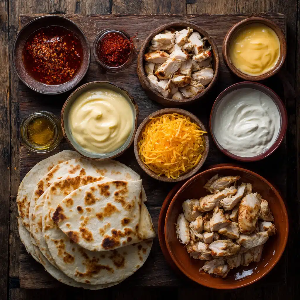Cheesy Hot Honey Chicken Quesadillas with Spicy Jalapeño Cream Sauce 9 Cheesy Hot Honey Chicken Quesadillas with Spicy Jalapeño Cream Sauce