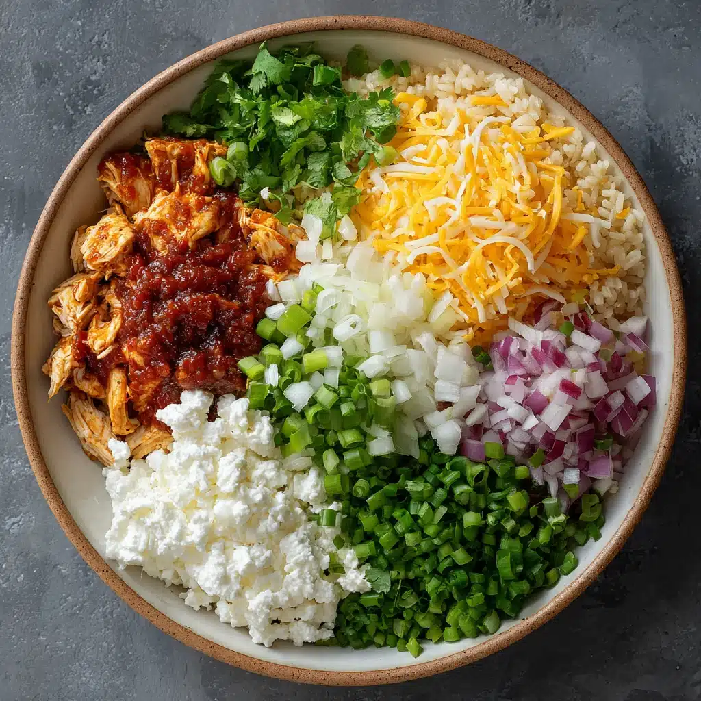 High Protein Chicken Enchilada Bowls with Cottage Cheese 8 High Protein Chicken Enchilada Bowls with Cottage Cheese
