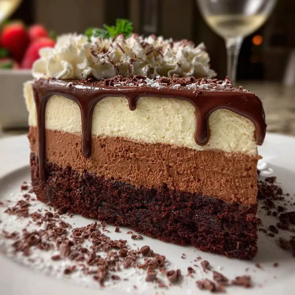 Decadent Tuxedo Cake – Triple Chocolate Mousse Cake Recipe 8 Decadent Tuxedo Cake – Triple Chocolate Mousse Cake Recipe