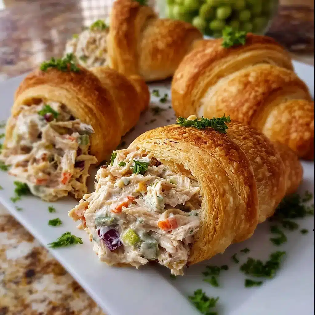 Classic Easter Chicken Salad Crescent Rolls