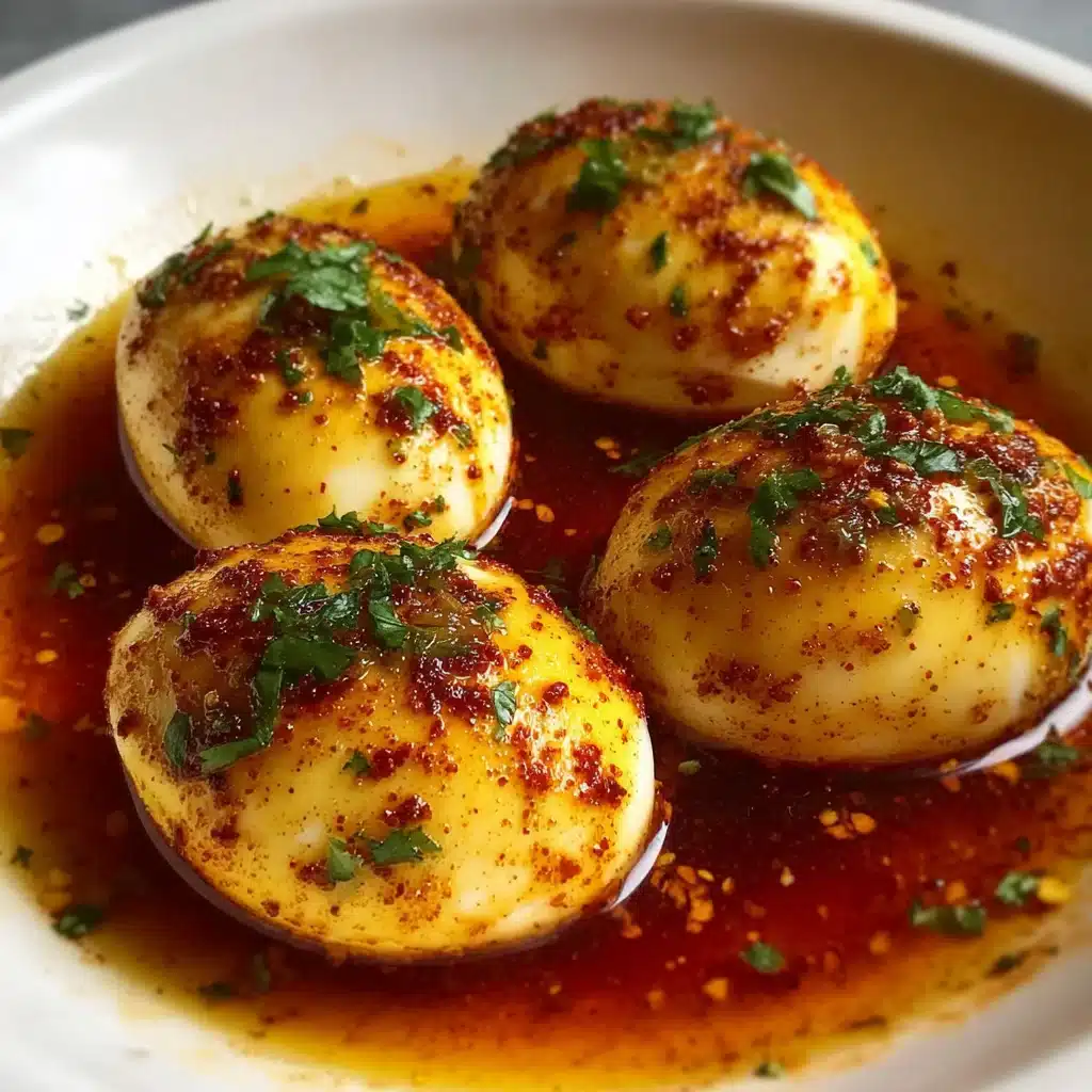 Spicy Garlic Butter Eggs in Old Bay Sauce Recipe