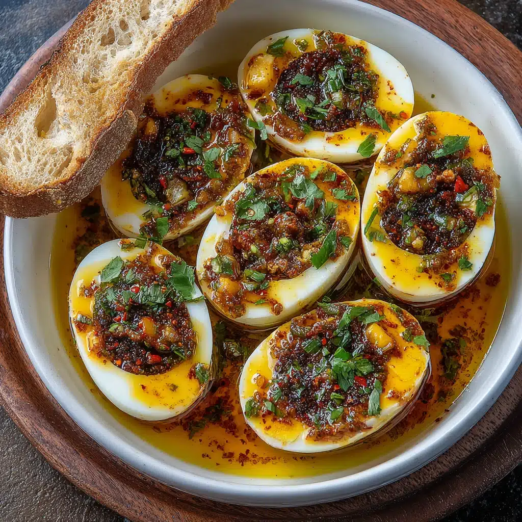 Cajun Boiled Eggs with Spicy Garlic Butter Sauce | Keto & Low-Carb Snack