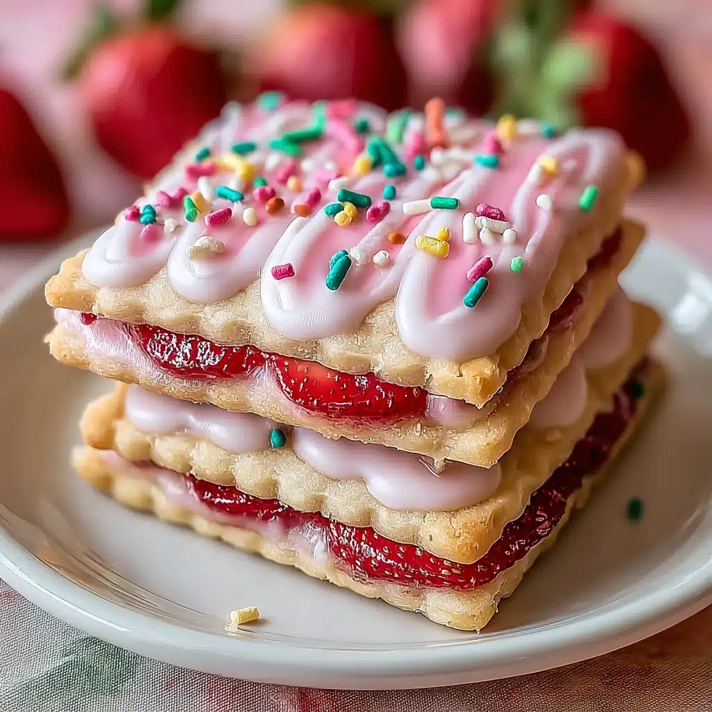 Strawberry Pop Tart Sugar Cookies 8 Strawberry Pop Tart Sugar Cookies
