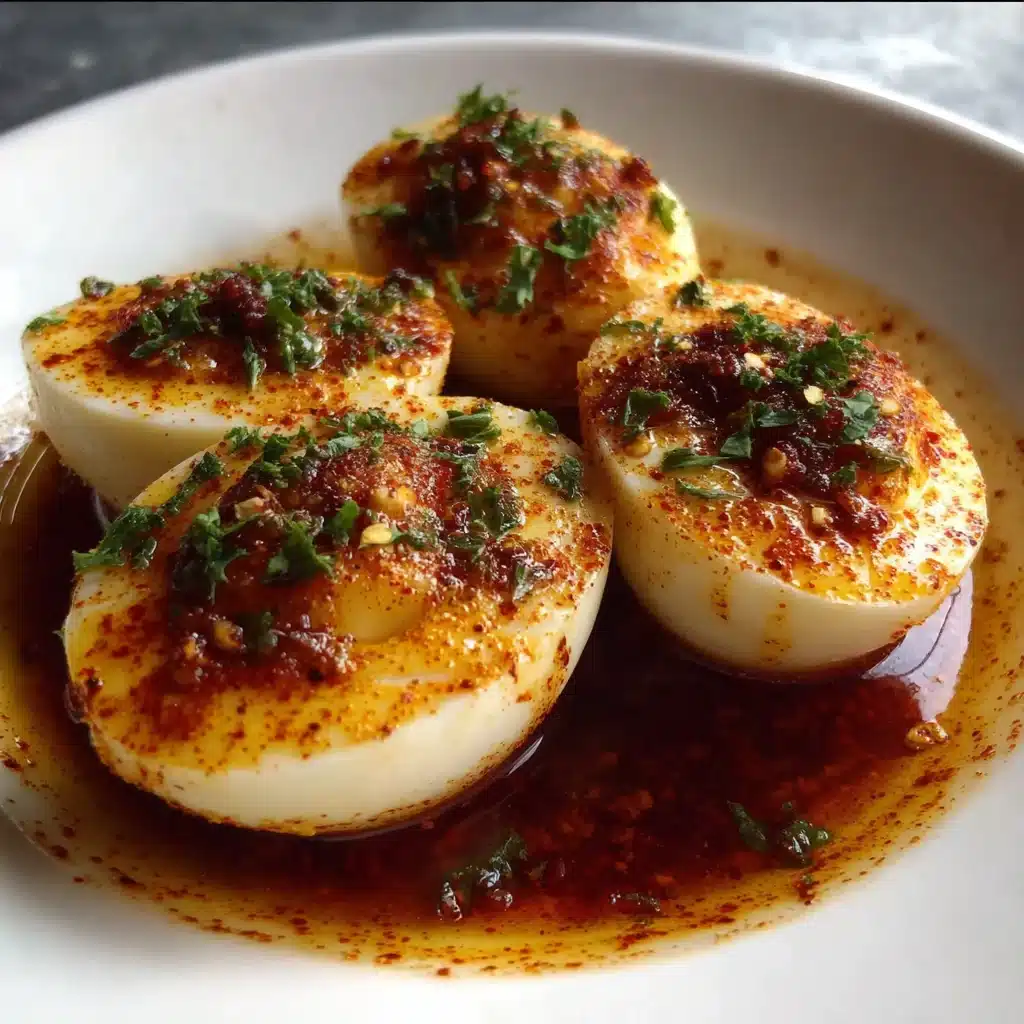 Spicy Garlic Butter Eggs in Old Bay Sauce Recipe